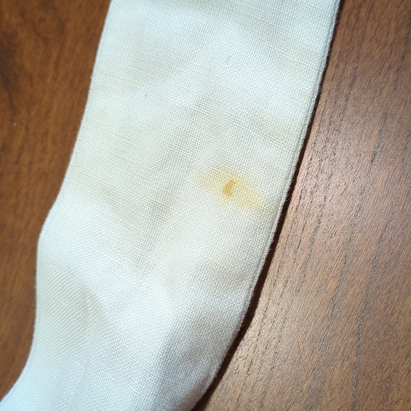 Mercer & Madison Womens White Linen Tie Waist Wide Leg Pants Size 6 Side Zipper - Picture 13 of 14